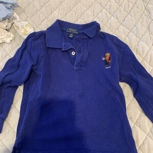 Polo by Ralph Lauren Kids Blue Long Sleeve Shirt 4T